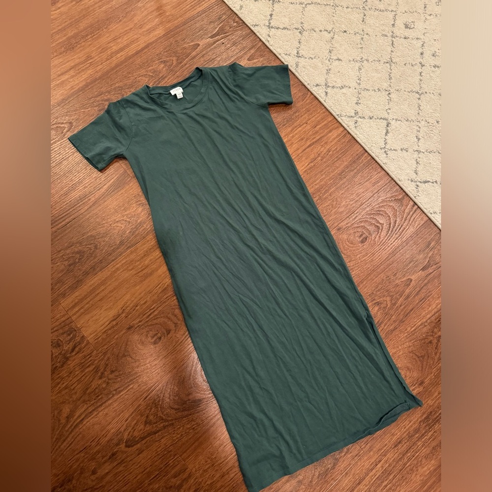 Jcrew midi length t shirt dress